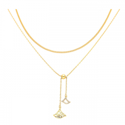 CELEBRYTKA POZŁACANA 41+5 CM PODWÓJNA XUPING 40186