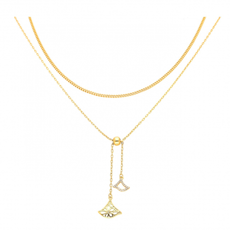 CELEBRYTKA POZŁACANA 41+5 CM PODWÓJNA XUPING 40186