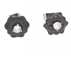 KOLCZYKI 9 MM BLACK CERAMIC S. STEEL TTM XUPING 40276