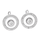 KOLCZYKI RODOWANE 13 MM WHITE CERAMIC XUPING 40290