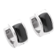 KOLCZYKI 13/7 MM BLACK CERAMIC S. STEEL TTM XUPING 40960