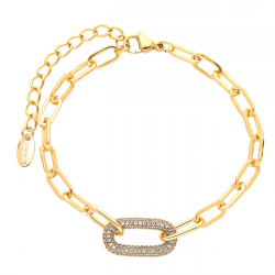 BRANSOLETKA POZŁACANA 18+6 CM LUXURY XUPING 41099