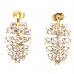 KOLCZYKI POZŁACANE 32/17 MM LUXURY XUPING 41061