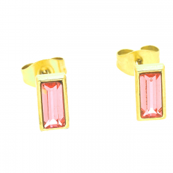 KOLCZYKI POZŁACANE 9/4,5 MM S. STEEL TTM XUPING 41249