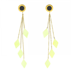 KOLCZYKI POZŁACANE 91/12 MM S. STEEL TTM XUPING 41455