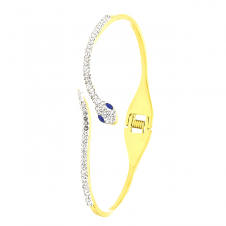 BRANSOLETKA POZŁACANA 60/14 MM S.STEEL TTM XUPING 41478