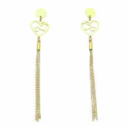 KOLCZYKI POZŁACANE 81/14 MM S. STEEL TTM XUPING 41702