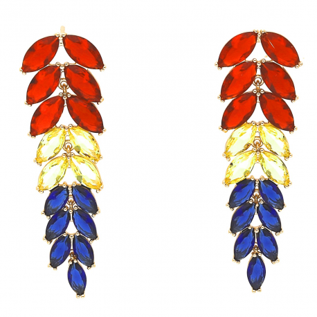 KOLCZYKI POZŁĄCANE 50/16 MM LUXURY XUPING 41887