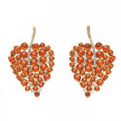 KOLCZYKI POZŁĄCANE 36/22 MM LUXURY XUPING 41891