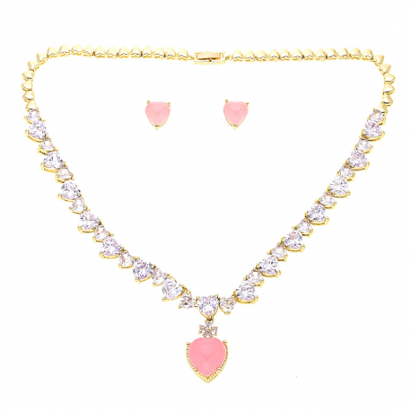 KOMPLET BIŻUTERII POZŁACANY LUXURY XUPING 41907