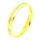 PIERŚCIONEK POZŁACANY 3 MM S.STEEL TTM XUPING 42636