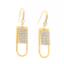 KOLCZYKI POZŁACANE 48/13 MM LUXURY XUPING 42945