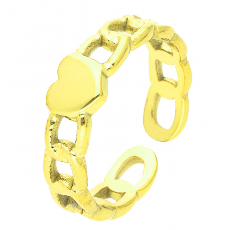 PIERŚCIONEK POZŁACANY 6 MM S. STEEL TTM XUPING 42981