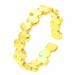 PIERŚCIONEK POZŁACANY 5 MM S. STEEL TTM XUPING 42982