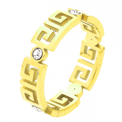 PIERŚCIONEK POZŁACANY 4,5 MM S. STEEL TTM XUPING 42983