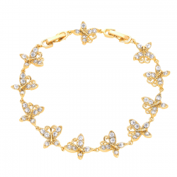 BRANSOLETKA POZŁACANA 20-17 CM 13 MM LUXURY XUPING 43079