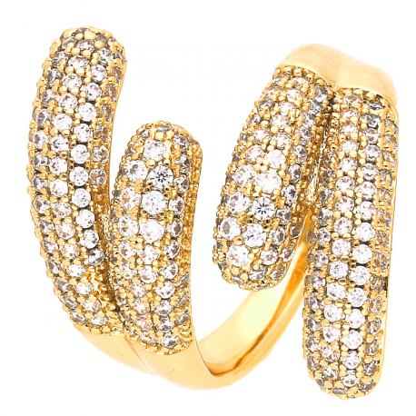 PIERŚCIONEK POZŁACANY 22 MM LUXURY XUPING 43650