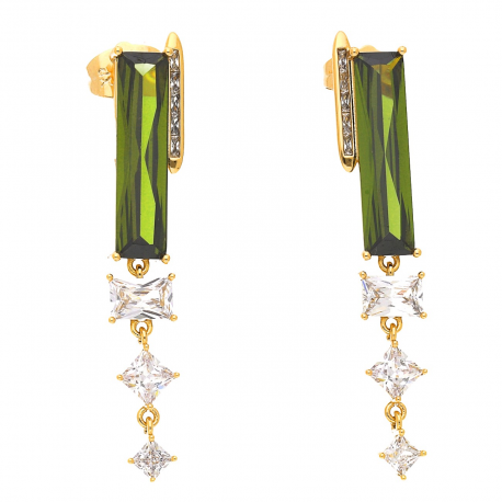 KOLCZYKI POZŁACANE 45/7 MM LUXURY XUPING 43861