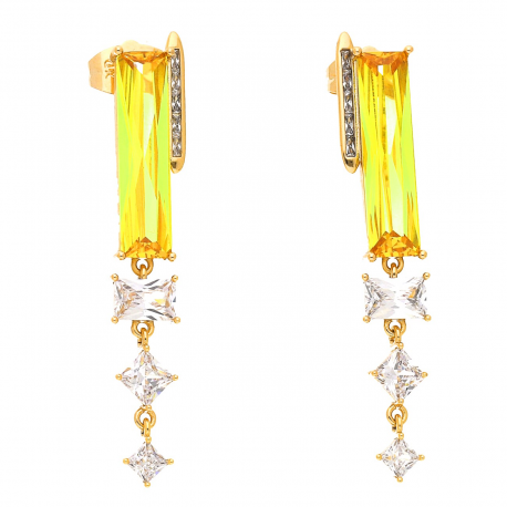 KOLCZYKI POZŁACANE 45/7 MM LUXURY XUPING 43862