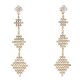 KOLCZYKI POZŁACANE 82/20 MM LUXURY XUPING 43872