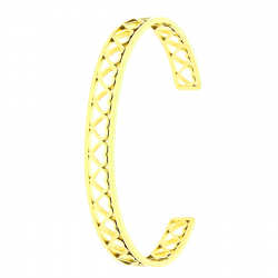 BRANSOLETKA POZŁACANA 60/7,5 MM S. STEEL TTM XUPING 43963