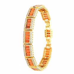 BRANSOLETKA POZŁACANA 19-17 CM 10 MM LUXURY XUPING 44001