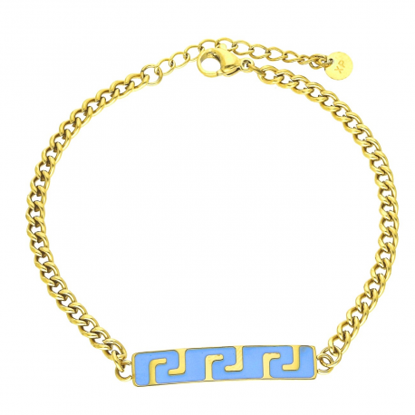 BRANSOLETKA POZŁACANA 18+3 CM S. STEEL TTM XUPING 44383