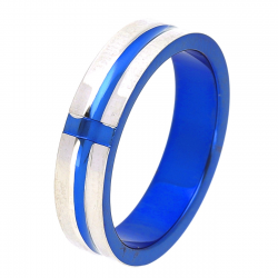 PIERŚCIONEK POZŁACANY 4,5 MM S.STEEL TTM XUPING 44663