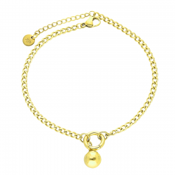 BRANSOLETKA POZŁACANA 19+3 CM S. STEEL TTM XUPING 44721