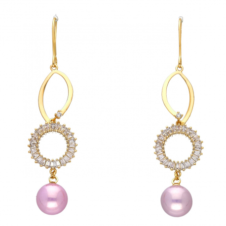 KOLCZYKI POZŁACANE 58/14 MM LUXURY XUPING 44832