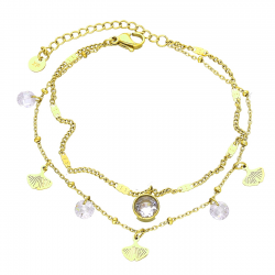 BRANSOLETKA POZŁACANA 16,5+4 CM S. STEEL TTM XUPING 44973