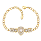 BRANSOLETKA POZŁACANA 18+3 CM 18 MM LUXURY XUPING 45125