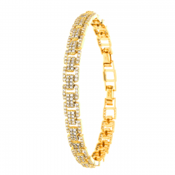 BRANSOLETKA POZŁACANA 19-17 CM 7 MM ROYAL LUXURY XUPING 45141