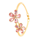 BRANSOLETKA POZŁACANA 60/27 MM LIGHT ROSE CRYSTAL XUPING 45143