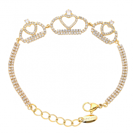 BRANSOLETKA POZŁACANA 18+3 CM 17 MM PRINCESS XUPING 45366