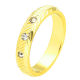 PIERŚCIONEK POZŁACANY 4 MM S.STEEL TTM XUPING 45405
