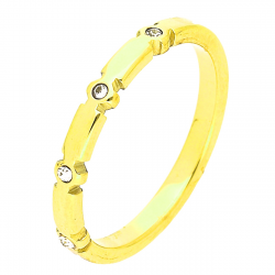 PIERŚCINEK POZŁACANY 3 MM S. STEEL TTM XUPING 45640