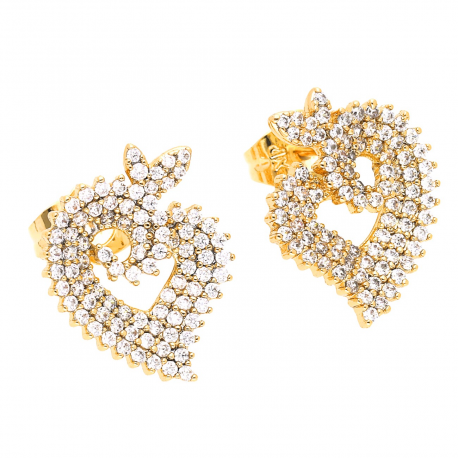 KOLCZYKI POZŁACANE 17/14 MM LUXURY XUPING 45689