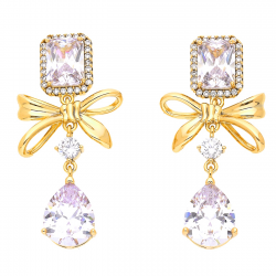 KOLCZYKI POZŁACANE 35/17 MM LUXURY XUPING 45740