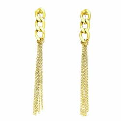 KOLCZYKI POZŁACANE 81/7,5 MM S. STEEL TTM XUPING 45784