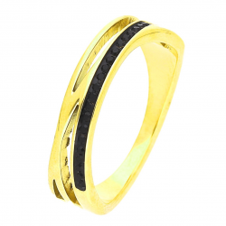 PIERŚCIONEK POZŁACANY 4,5 MM S.STEEL TTM XUPING 45948