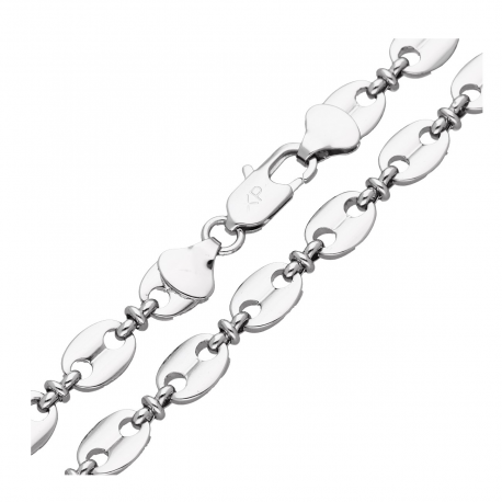 ŁAŃCUSZEK RODOWANY 50 CM 8 MM OZDOBNY XUPING 46054