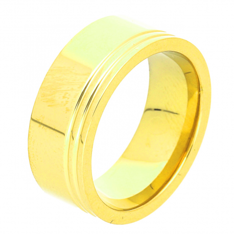PIERŚCIONEK POZŁACANY 7,5 MM S. STEEL TTM XUPING 46196