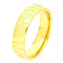 PIERŚCIONEK POZŁACANY 5 MM S. STEEL TTM XUPING 46199