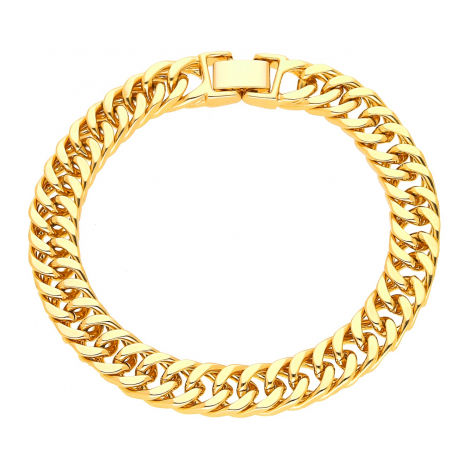 BRANSOLETKA POZŁACANA 19,5 CM 9 MM PANCERKA DUO XUPING 46314