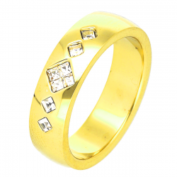 PIERŚCIONEK POZŁACANY 5,5 MM S. STEEL TTM XUPING 46376