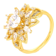 PIERŚCIONEK POZŁACANY 17 MM BRYLANT LUXURY XUPING 46399