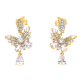 KOLCZYKI POZŁACANE 34/17 MM BRILLIANT BUTTERFLIES XUPING 46587