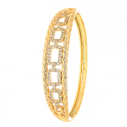 BRANSOLETKA POZŁACANA 60/14 MM ELEGANCE XUPING 46598