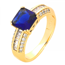 PIERŚCIONEK POZŁACANY 7,5 MM LUXURY XUPING 46667